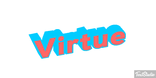Virtue Tekst effect
