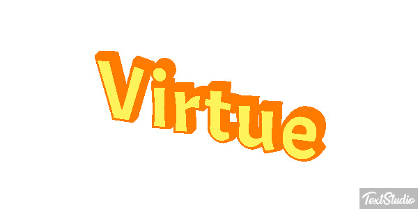 Virtue Tekst effect