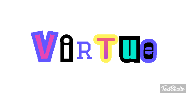 Virtue Tekst effect