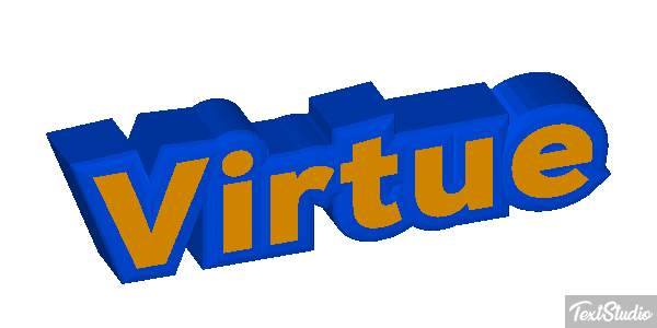 Virtue Tekst effect