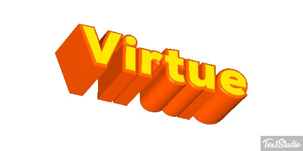 Virtue Tekst effect
