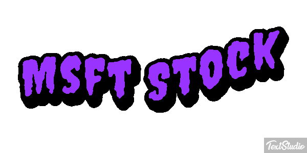 Msft Stock Texteffekt