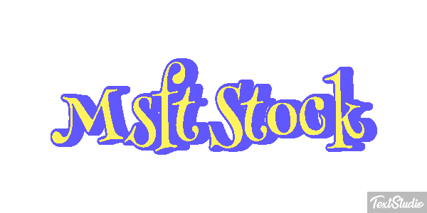 Msft Stock Texteffekt