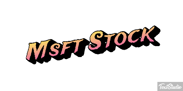 Msft Stock Texteffekt