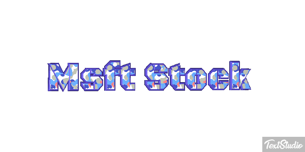 Msft Stock Texteffekt