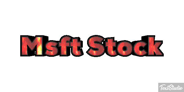 Msft Stock Texteffekt