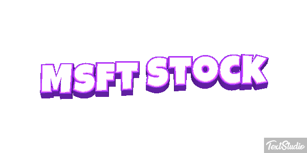 Msft Stock Texteffekt