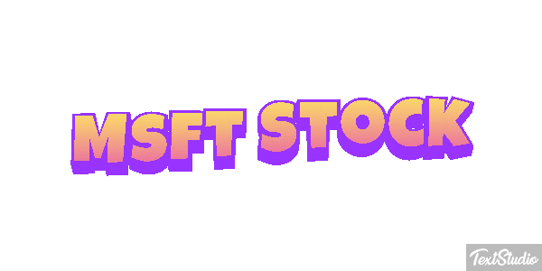 Msft Stock Texteffekt
