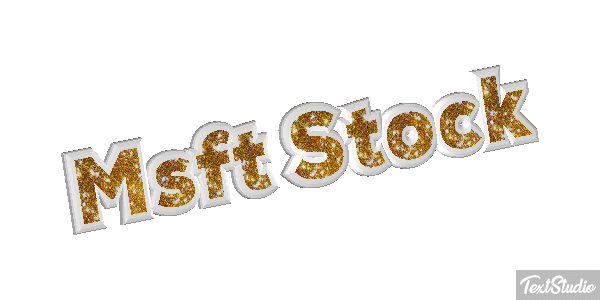 Msft Stock Texteffekt