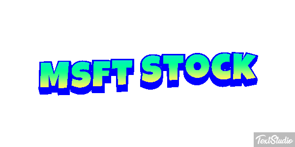 Msft Stock Texteffekt