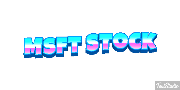 Msft Stock Texteffekt