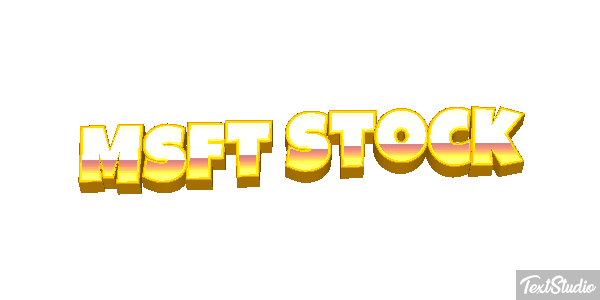 Msft Stock Texteffekt