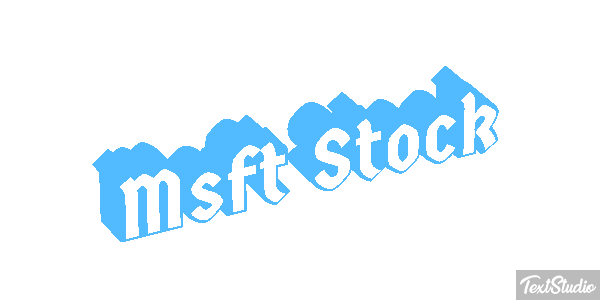 Msft Stock Texteffekt