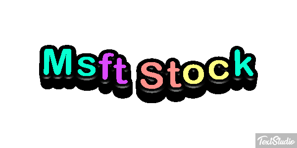 Msft Stock Texteffekt