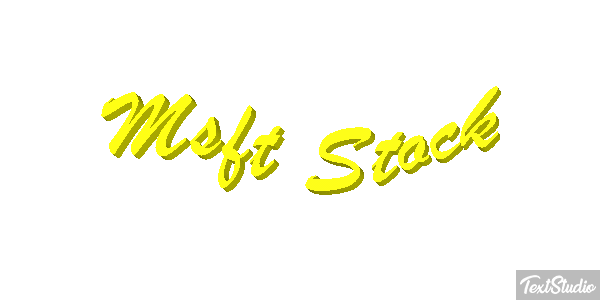 Msft Stock Texteffekt