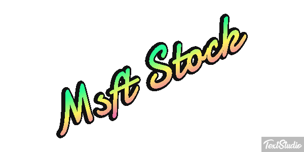 Msft Stock Texteffekt