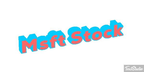 Msft Stock Texteffekt