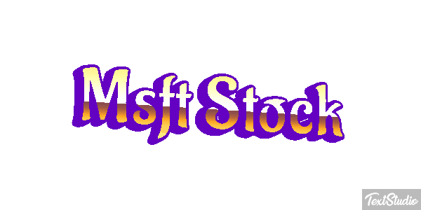 Msft Stock Texteffekt