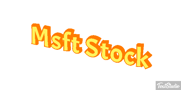 Msft Stock Texteffekt