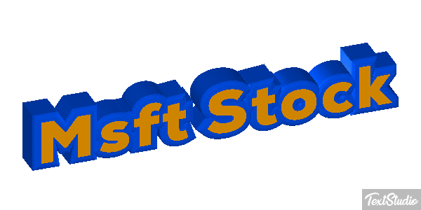 Msft Stock Texteffekt