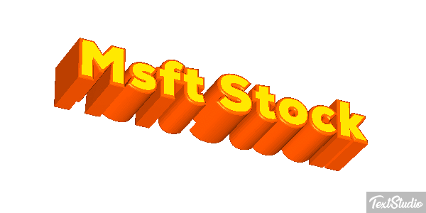 Msft Stock Texteffekt