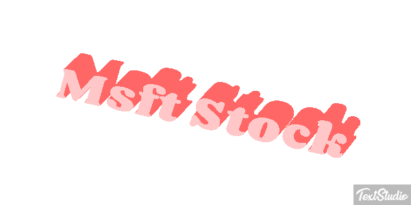 Msft Stock Texteffekt