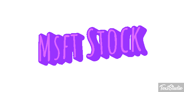 Msft Stock Texteffekt