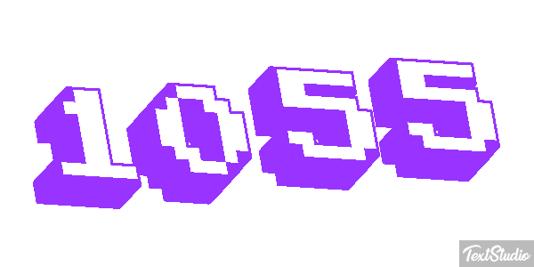 1055 Text effect