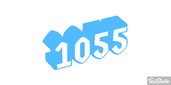 1055 Text effect