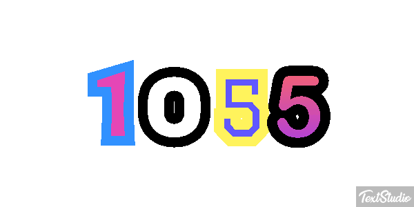 1055 Text effect