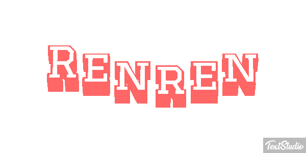 Renren Text effect
