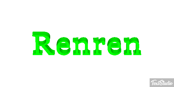 Renren Text effect