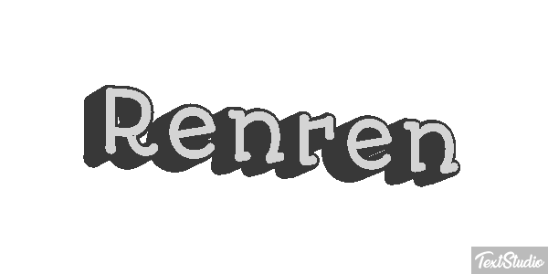 Renren Text effect