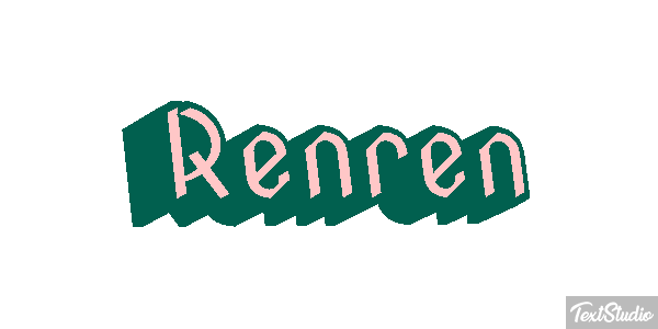 Renren Text effect