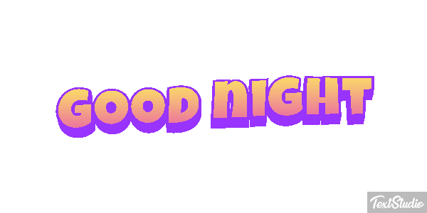 Good night Tekst effect