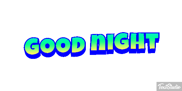 Good night Tekst effect