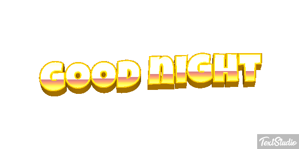 Good night Tekst effect