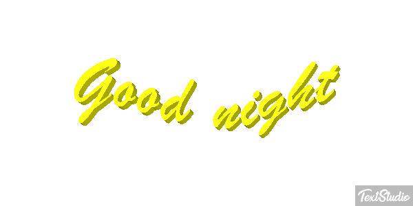Good night Tekst effect