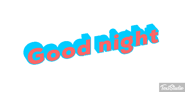 Good night Tekst effect