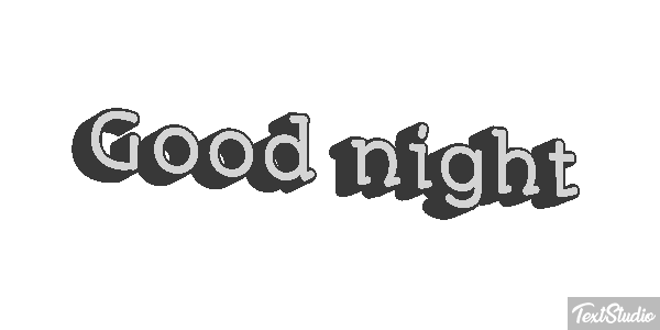 Good night Tekst effect