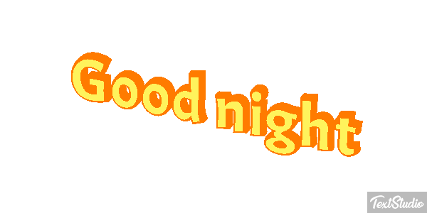 Good night Tekst effect