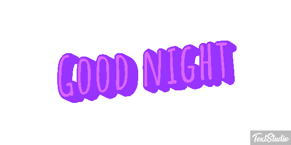 Good night Tekst effect