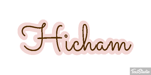 Hicham Text effect