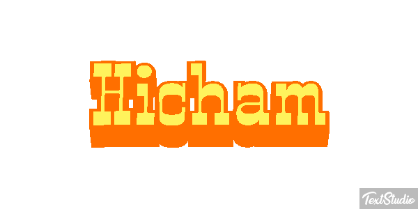 Hicham Text effect