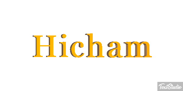 Hicham Text effect