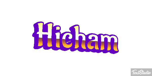 Hicham Text effect
