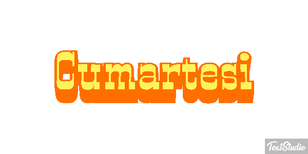 Cumartesi Effetto testo