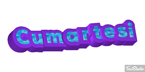 Cumartesi Effetto testo