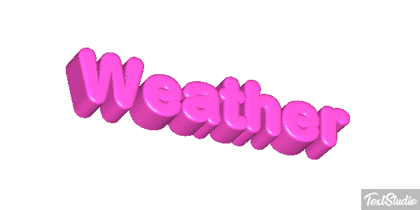 Weather Text effect