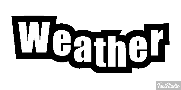 Weather Text effect